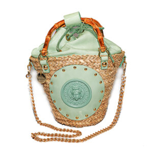 Donna Dani - Luxury Sicily Handmade Bags: Coffa Fimmina variante verde salvia